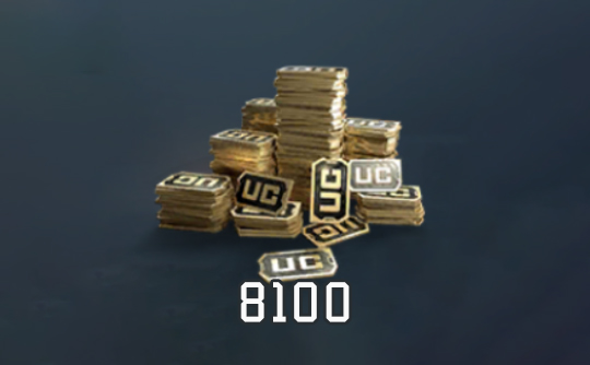 8100 UC（国际服）id直充无需账密 绝地求生手游 刺激战场PUBG MOBILE